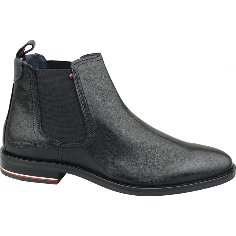 Tommy Hilfiger Signature Leather Chelsea Boots M FM0FM02421 990 black