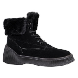 SHELOVET Fashionable Taperki On The Platform black