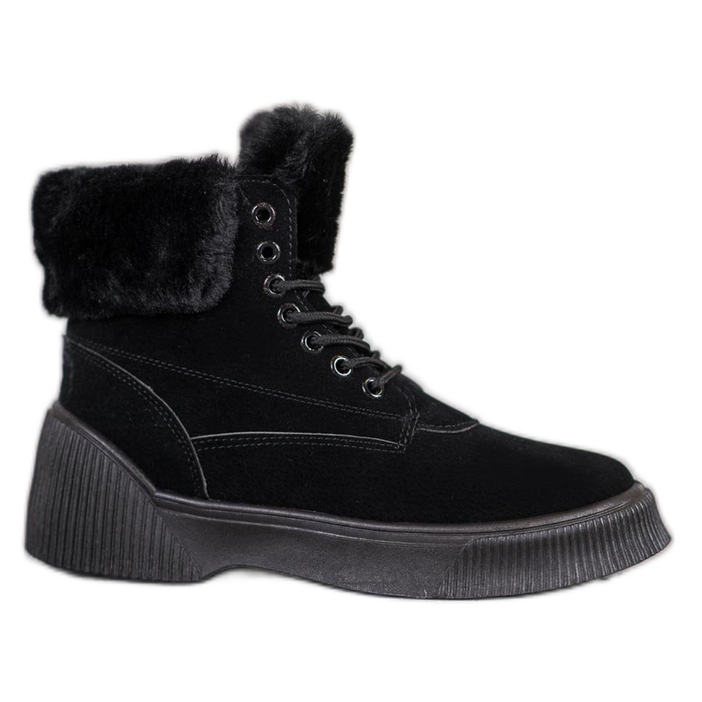 SHELOVET Fashionable Taperki On The Platform black