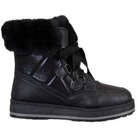 Muto Shiny snow boots black