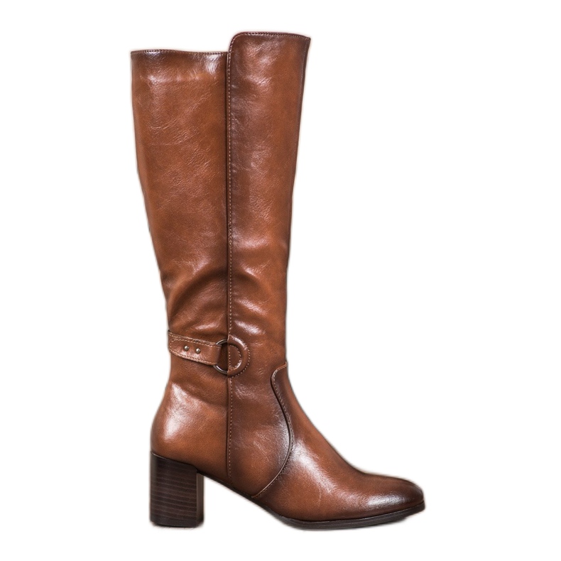 VINCEZA Buckle Boots brown VINCEZA Buckle Boots brown