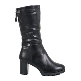 SHELOVET Warm boots with eco leather black SHELOVET Warm boots with eco leather black