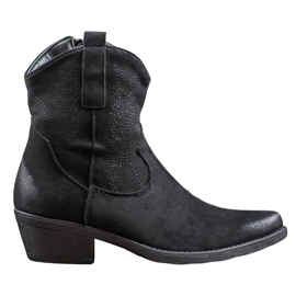 Seastar Warm cowboy boots on high heels black