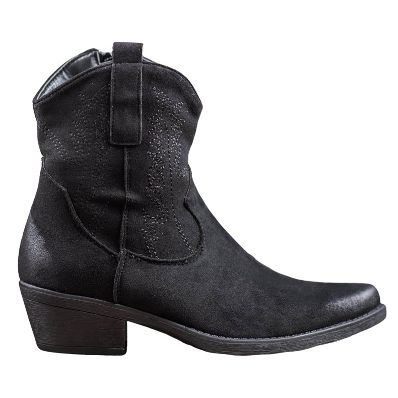 Seastar Warm cowboy boots on high heels black Seastar Warm cowboy boots on high heels black