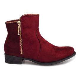Suede Booties Jodhpur 8H8586 Bordo red Suede Booties Jodhpur 8H8586 Bordo red