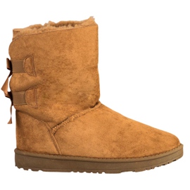 Haver Warm Snow Boots With Bows brown