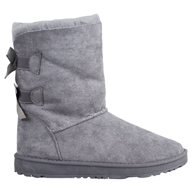 Haver Warm Snow Boots With Bows grey