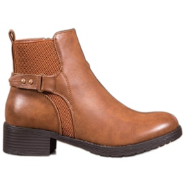 SHELOVET Comfortable Camel Boots brown