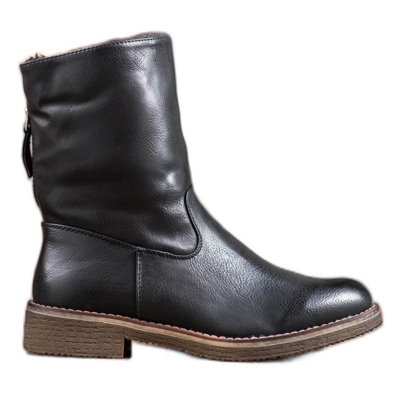 SHELOVET Warm Booties With A Zipper black
