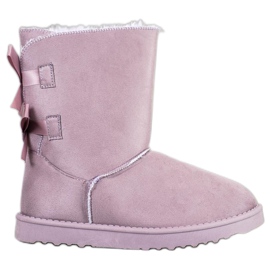 Kayla Comfortable Mukluki purple