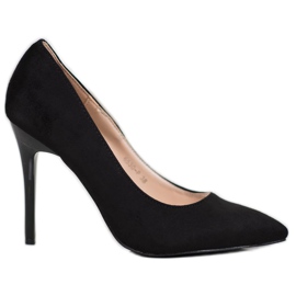 R'S Suede heels black