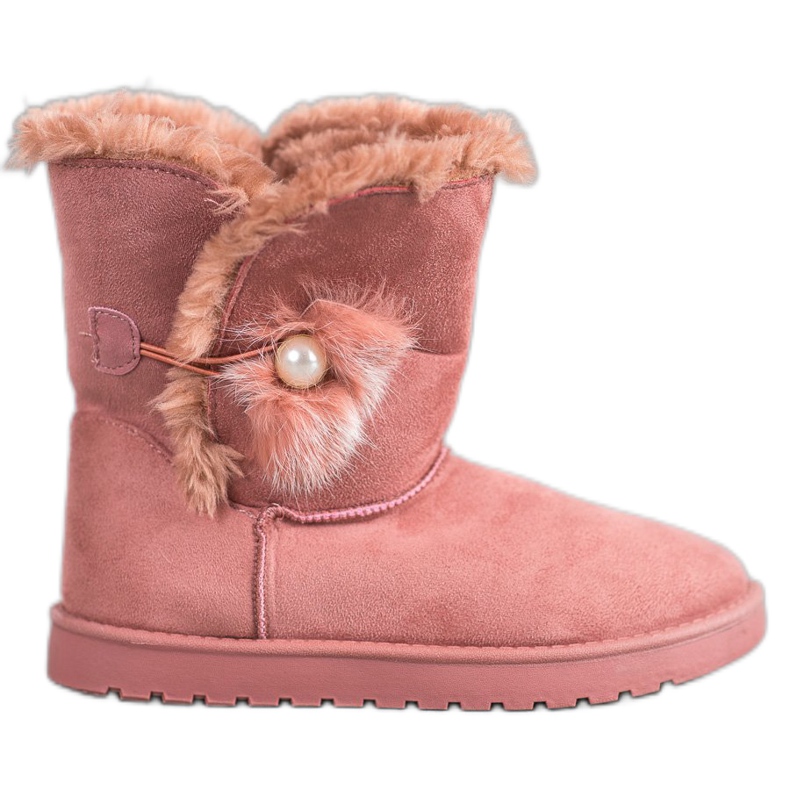 SHELOVET Mukluki With A Pearl pink