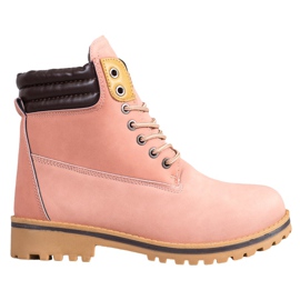 SHELOVET Warm Hiking Boots On The Platform pink