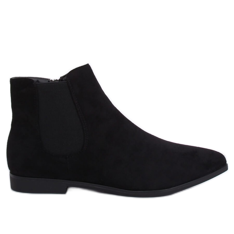 Black Chelsea boots with almond toes TX-1855 Black Black Chelsea boots with almond toes TX-1855 Black