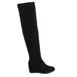 Black PE108 Black wedge boots