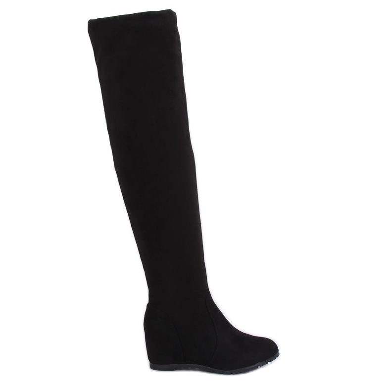 Black PE108 Black wedge boots