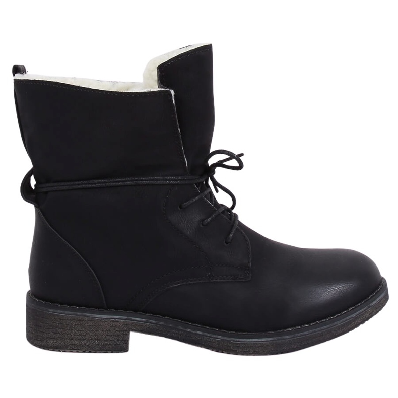 Black boots on a sheepskin 758-PA Black