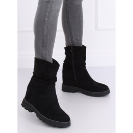 Black Boots on a hidden wedge black 7978-KA Black Black Boots on a hidden wedge black 7978-KA Black