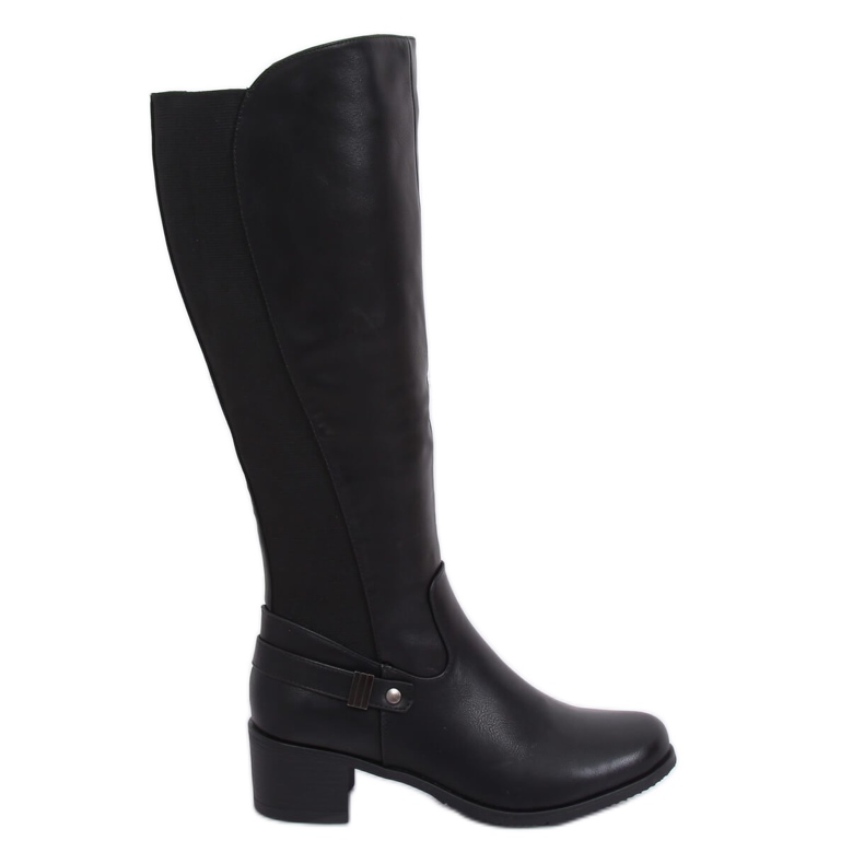 Black CH1961 Black high-heeled boots