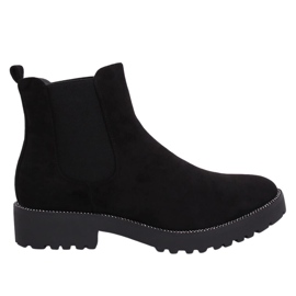 Black Chelsea boots for women 7683-PA Black