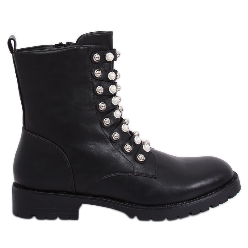 Military black boots 7671-PA Black