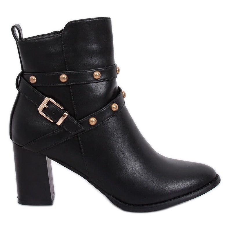 Black high-heeled boots 7968-GA Black