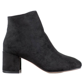 SHELOVET Elegant suede boots black