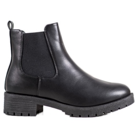 SHELOVET Slip-On Chelsea Boots black