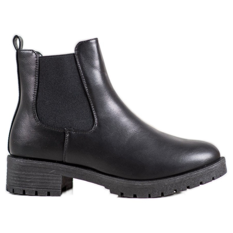 SHELOVET Slip-On Chelsea Boots black