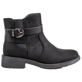 SHELOVET Suede Workers With A Buckle black