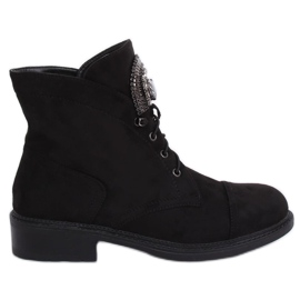 Black suede boots E9315 Black Black suede boots E9315 Black