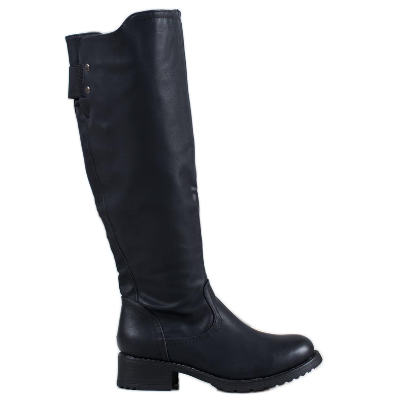 Super Me Eco Leather Boots black