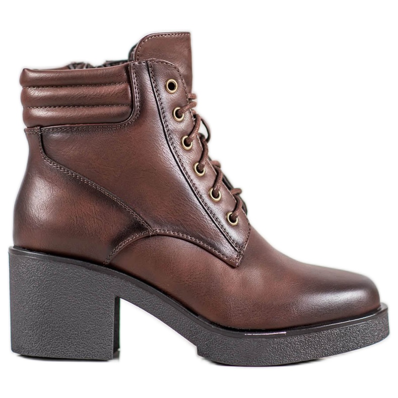 Super Mode Comfortable Eco-leather boots brown