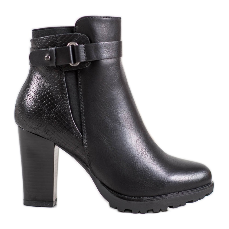 Super Mode Elegant boots on a post black