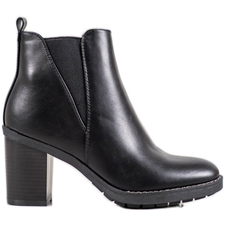 Ideal Shoes Comfortable boots black