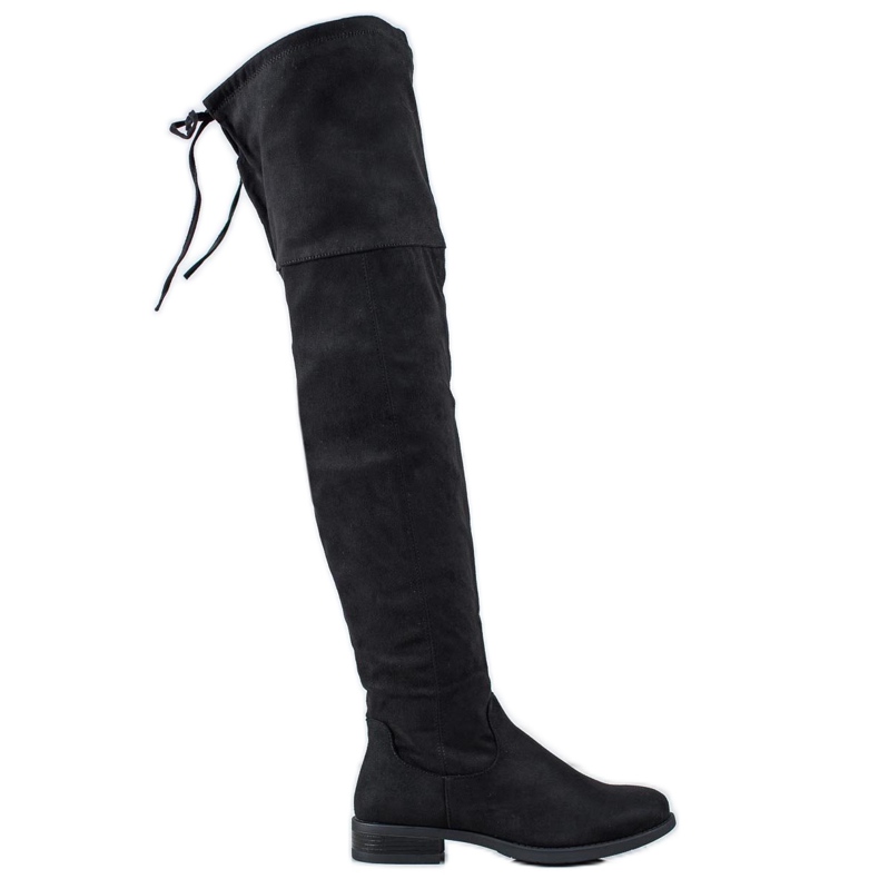 SHELOVET Comfortable over the knee boots black