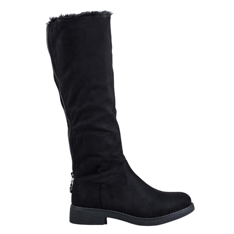 SHELOVET Warm high boots above the knee black SHELOVET Warm high boots above the knee black