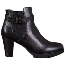 Anesia Paris Black Boots With Buckle