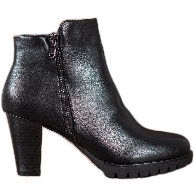 Anesia Paris Elegant Eco-leather boots black