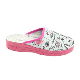 Befado children's shoes 708X002 pink grey Befado children's shoes 708X002 pink grey
