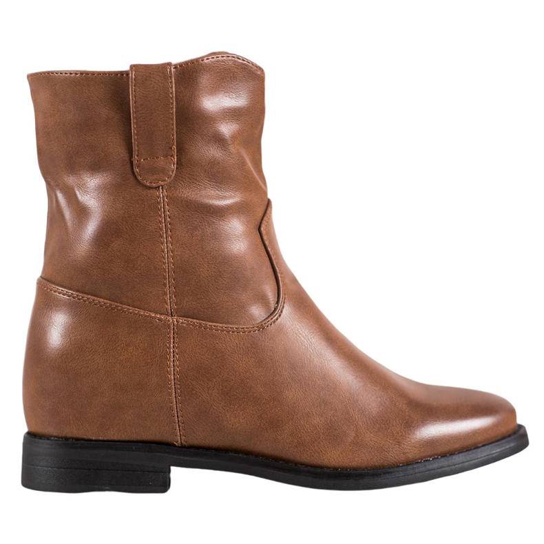 Ideal Shoes Cowboy boots With Eco Leather brown