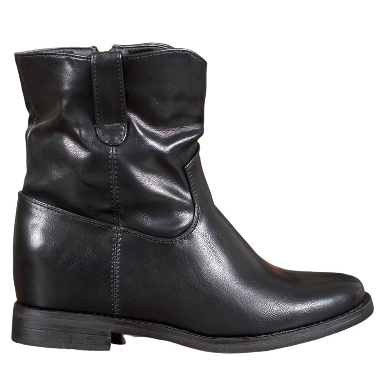 Ideal Shoes Cowboy boots With Eco Leather black