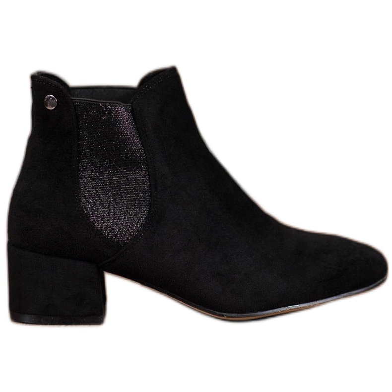 Ideal Shoes Chelsea Boots With Glitter black