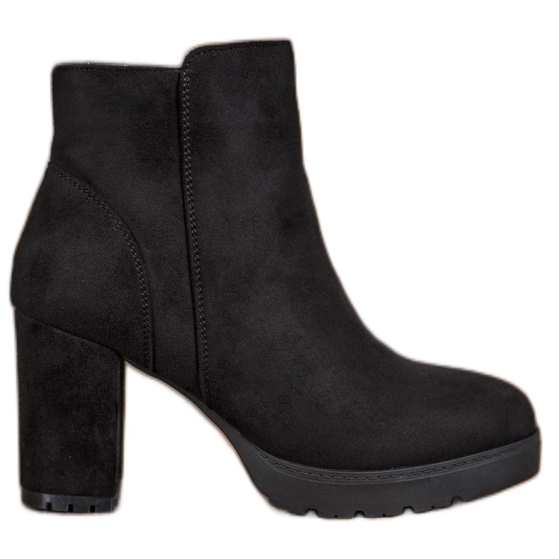 Super Mode Fashionable boots on the post black Super Mode Fashionable boots on the post black