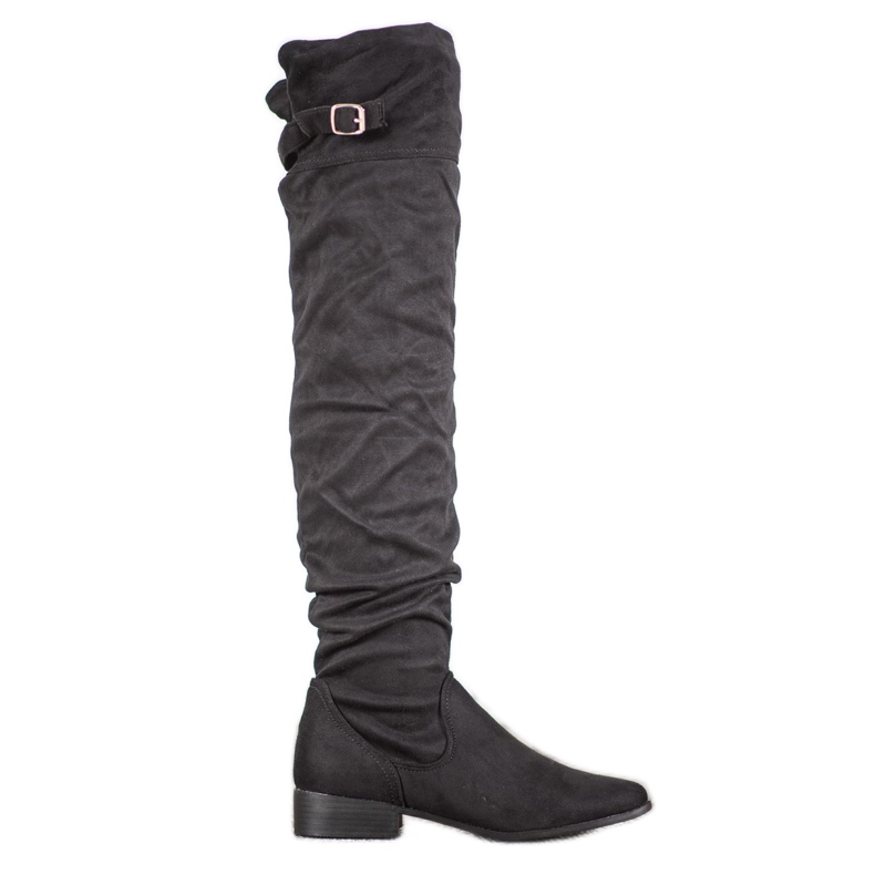 SHELOVET Stylish Over The Knee Boots black SHELOVET Stylish Over The Knee Boots black