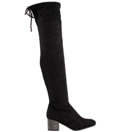 SDS Boots With Decorative Heel black