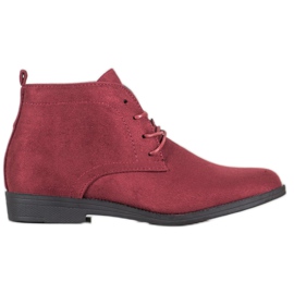 Goodin Comfortable Suede Boots red