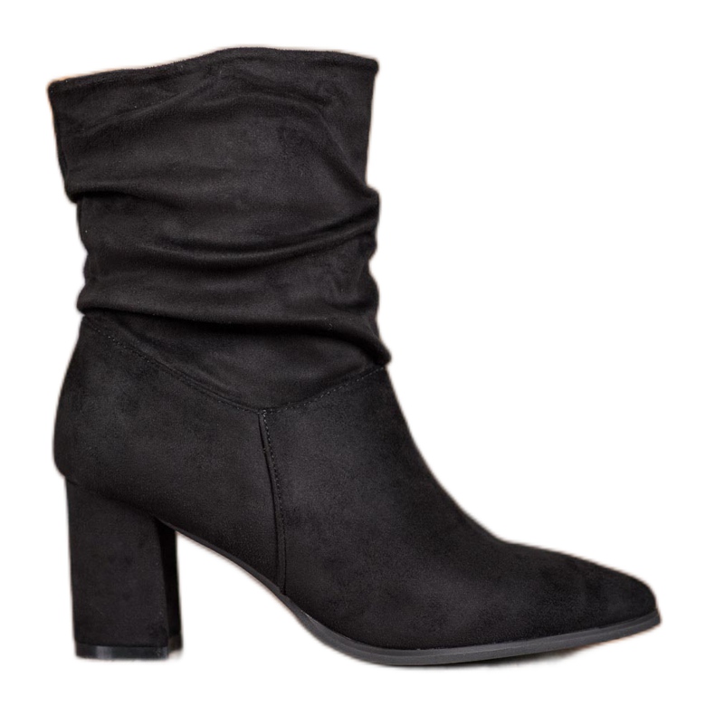 Super Mode Slip-on high-heeled ankle boots black