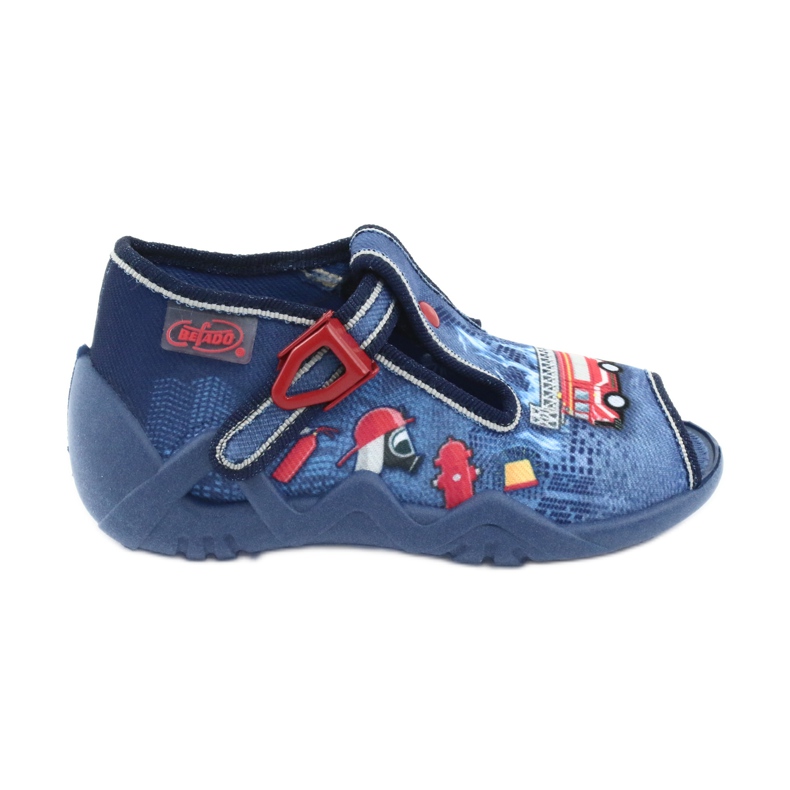 Befado children's shoes 217P101 red navy blue blue