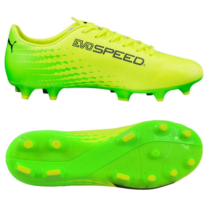 Football boots Puma Evo Speed ​​17.4 Fg M 104017 01 multicolored yellow